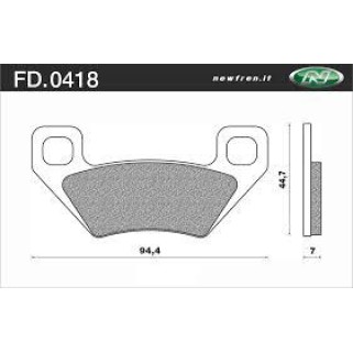 Дискови накладки Newfren FD0418SV