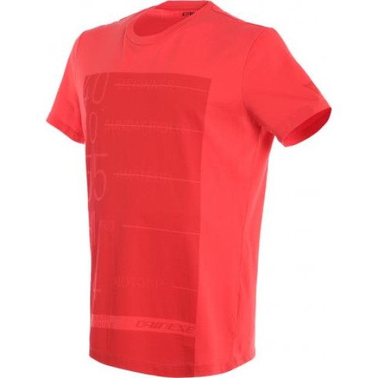 Мото тениска DAINESE LEAN ANGLE RED