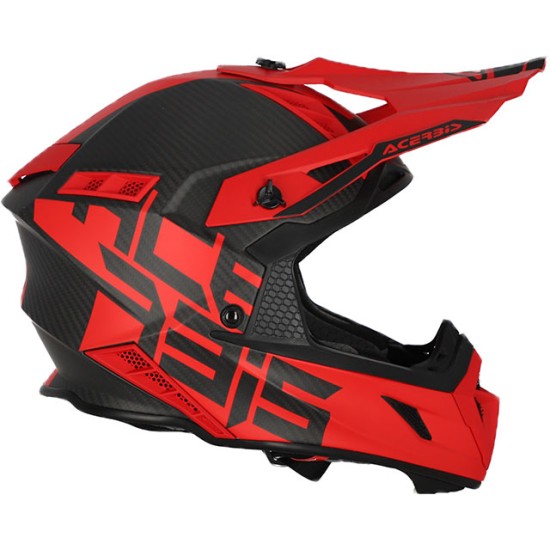 Каска Acerbis Steel Carbon Red Matt
