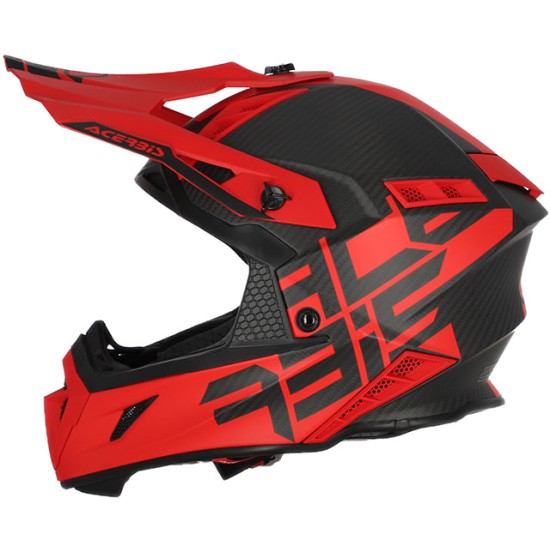 Каска Acerbis Steel Carbon Red Matt