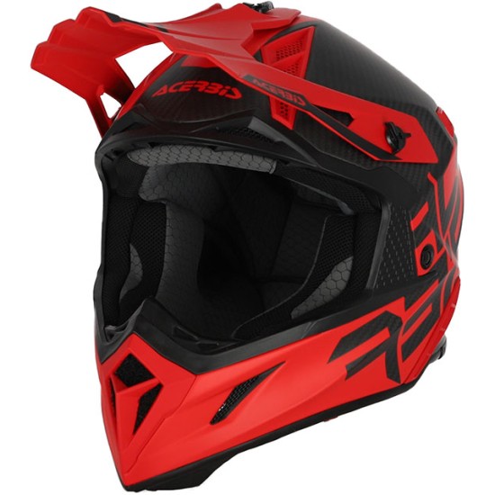 Каска Acerbis Steel Carbon Red Matt