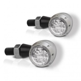 Мото мигачи LED BARRACUDA S-LED B-LUX SILVER