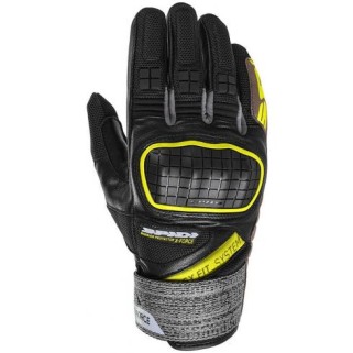 Кожени мото ръкавици SPIDI X-Force Black-Yellow Fluo