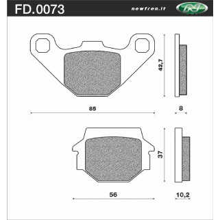 Дискови накладки Newfren FD0073BA