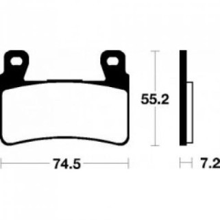 Накладки BREMBO 07HO45SA