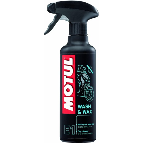 Препарат за сухо почистване на мотоциклет Motul Wash & Wax 400 ml