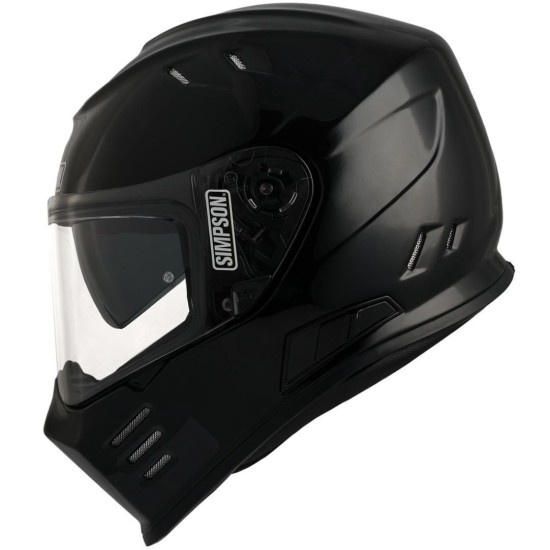 Рейсинг каска Simpson Venom Solid Gloss Black