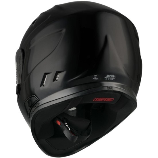 Рейсинг каска Simpson Venom Solid Gloss Black