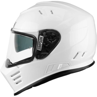 Рейсинг каска Simpson Venom Solid Gloss White