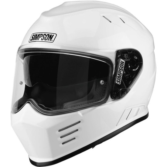 Рейсинг каска Simpson Venom Solid Gloss White