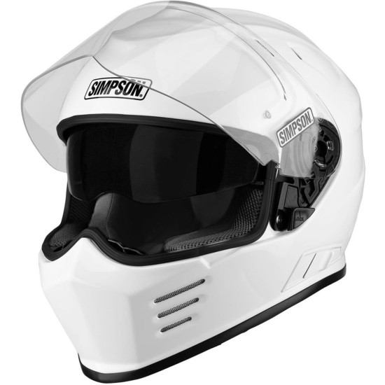 Рейсинг каска Simpson Venom Solid Gloss White