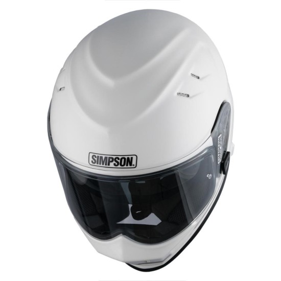 Рейсинг каска Simpson Venom Solid Gloss White