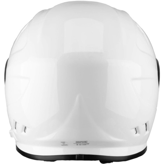 Рейсинг каска Simpson Venom Solid Gloss White