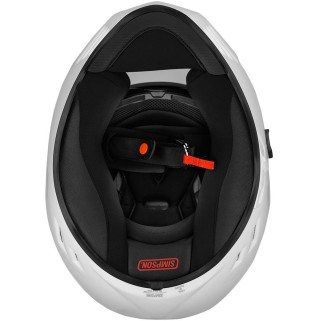 Рейсинг каска Simpson Venom Solid Gloss White