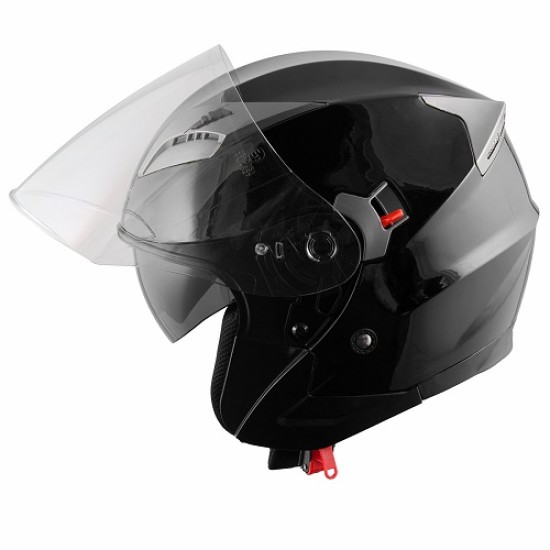 Каска за скутер A-Pro Kinetic Black
