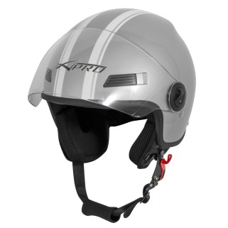 Каска за скутер A-PRO Fever Silver