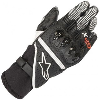 Кожени мото ръкавици Alpinestars GP X V2 Black White-Bright-Red
