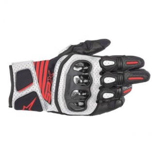 Кожени мото ръкавици Alpinestars SP-X Air Carbon V2 Black White-Fluo-Red