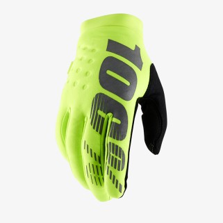 Ръкавици 100% Brisker Fluo Yellow