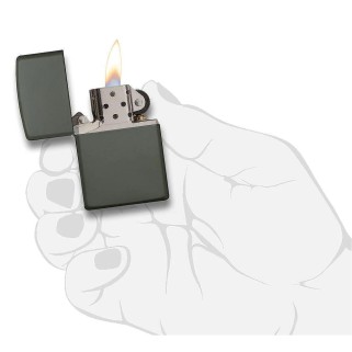 Запалка Zippo 221 Green Matte