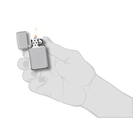 Запалка Zippo 1610 Polished Chrome, Slim Запалка Zippo 1610 Polished Chrome, Slim