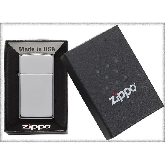 Запалка Zippo 1610 Polished Chrome, Slim Запалка Zippo 1610 Polished Chrome, Slim