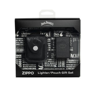 Комплект запалка и калъф Zippo Jack Daniels Black Matte 48460 Комплект запалка и калъф Zippo Jack Daniels Black Matte 48460