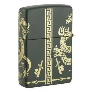 Запалка Zippo - Dragon Design Green Matte Laser 360° Запалка Zippo - Dragon Design Green Matte Laser 360°