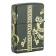 Запалка Zippo - Dragon Design Green Matte Laser 360°