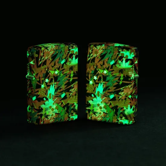 Запалка Zippo - Glow in the Dark Retro Design