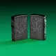 Запалка Zippo - Cannabis Design High Polish Black