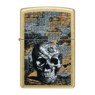 Запалка Zippo - Floral Skull Design Запалка Zippo - Floral Skull Design