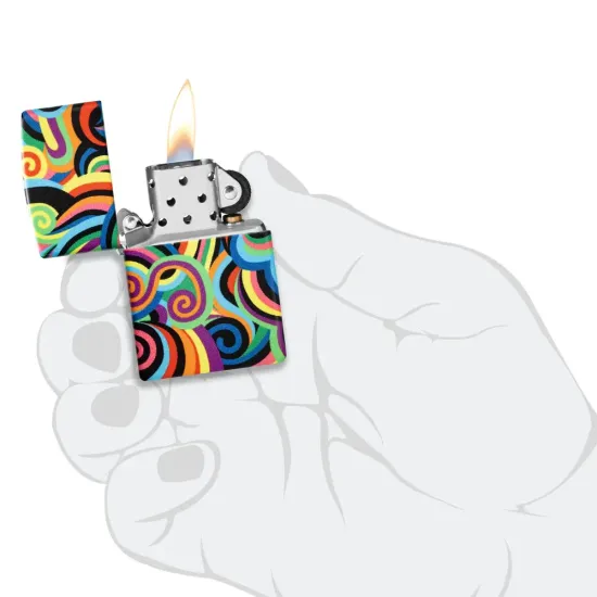 Запалка Zippo - Rick Rietveld Glow In The Dark Swirls