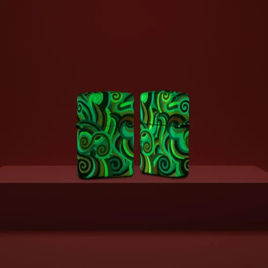 Запалка Zippo - Rick Rietveld Glow In The Dark Swirls