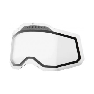 Слюда за очила 100% Gen2 Racecraft2; Accuri2; Strata2 - прозрачна двойна вентилирана - 100%