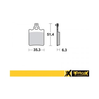 Накладки 37.207302 задни KTM SX65 01-03 - ProX