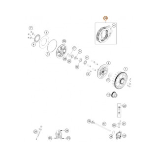 Съединител кит KTM SX125 19-24; Husqvarna TC125 19-24; Gas Gas MC125 21-24