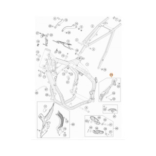 Предпазител за преден зъбак OEM KTM EXC250-300 17-23, SX250 17-22; Husqvarna TE250-300 18-23, TC250 17-22; Gas Gas