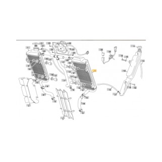 Радиатор ляв OEM Sherco SE250-300 18-24 - Sherco
