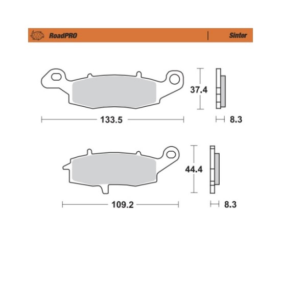 Накладки предни 404101 Kawasaki, Suzuki - Moto-Master