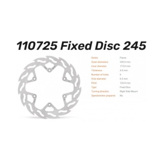 Спирачен диск Flame заден Yamaha WR250F 19-24, WR450F 19-23, YZ250F 19-20, YZ450F 18-19 - Moto-Master Спирачен диск Flame заден Yamaha WR250F 19-24, WR450F 19-23, YZ250F 19-20, YZ450F 18-19 - Moto-Master