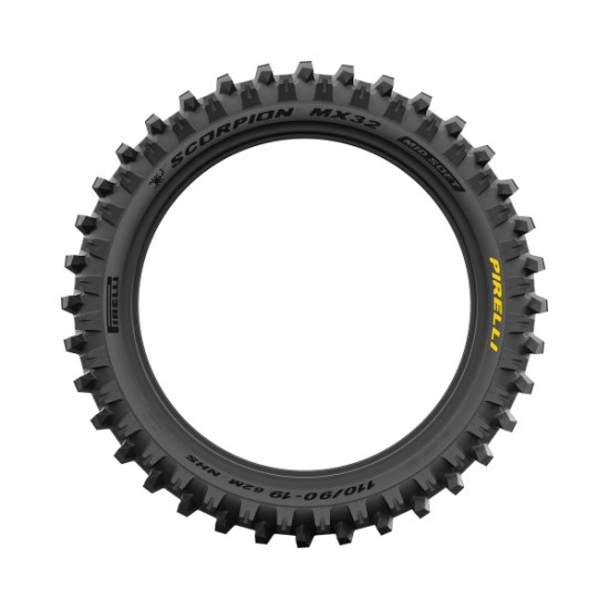 Задна гума Scorpion MX32 Mid Soft 100/90-19 NHS 57M - Pirelli