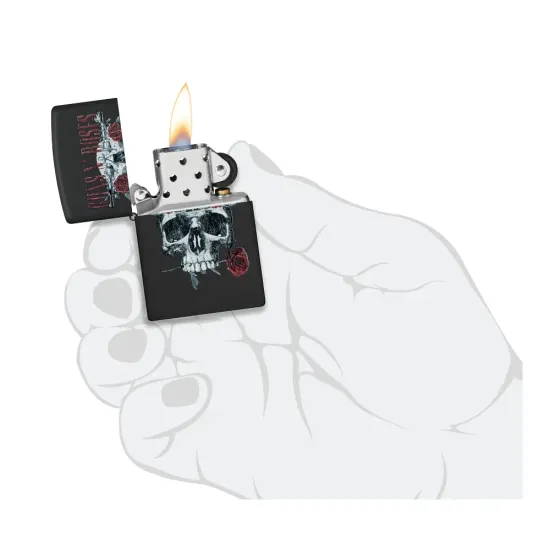 Запалка Zippo - Guns N' Roses, Flower Skull Design