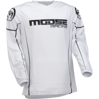 Мотокрос джърси MOOSE RACING QUALIFIER WHITE/BLACK