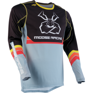 Мотокрос джърси MOOSE RACING AGROID GRAY/YELLOW