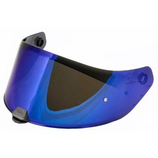 Син иридиев визьор за каска PREMIER HYPER/DEVIL BLUE CHROMED