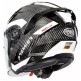 Скутерова каска Premier JT5 Carbon MA 8 BLACK/WHITE