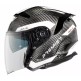 Скутерова каска Premier JT5 Carbon MA 8 BLACK/WHITE