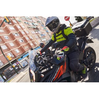 Текстилно  мото  яке SHIMA DRIFT  BLACK/YELLOW FLUO