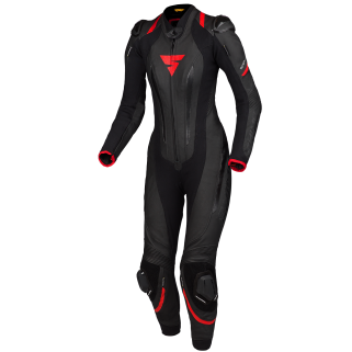 Дамски кожен екип SHIMA MIURA RS BLACK/RED